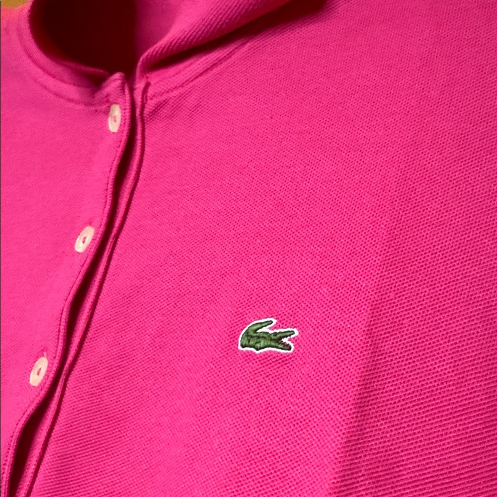 Lacoste Women's Bright Pink Mini Dress